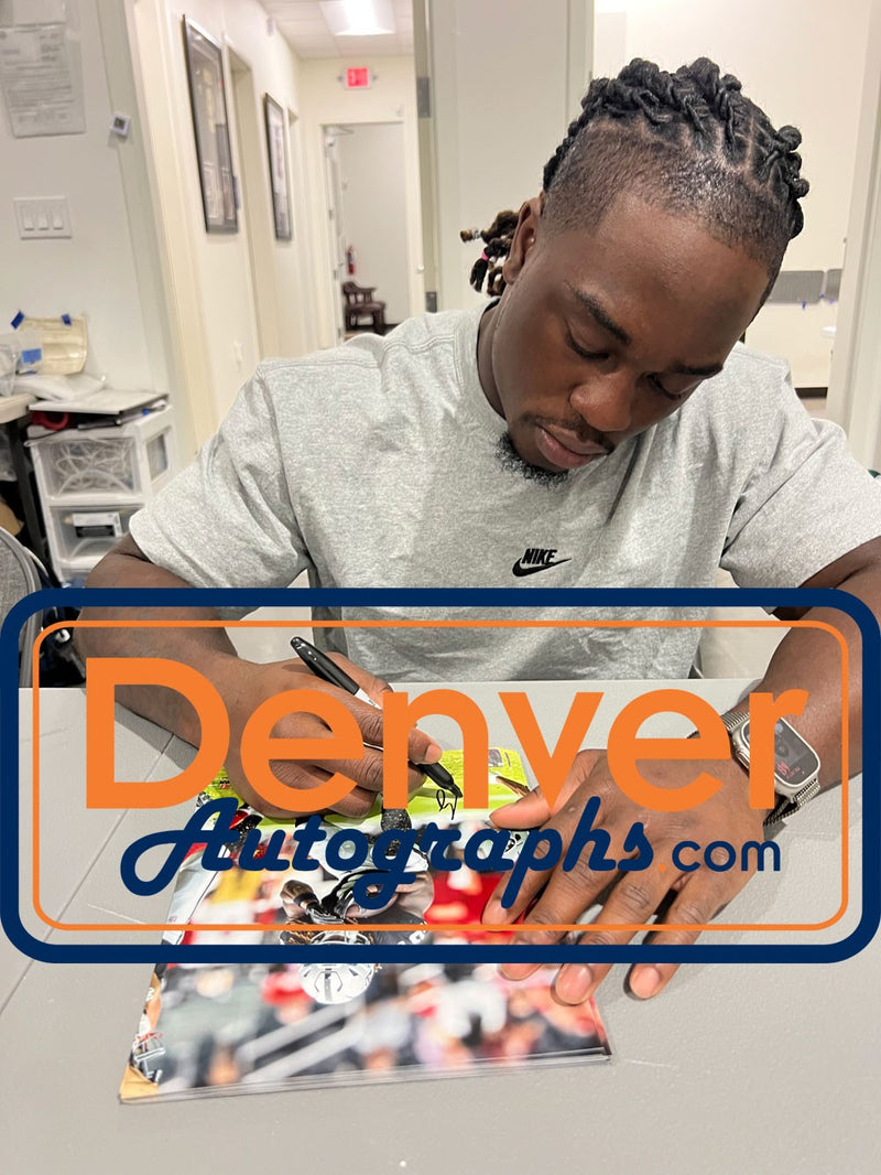 Ashton Jeanty Autographed Las Vegas Raiders 8x10 Photo (BAS COA)