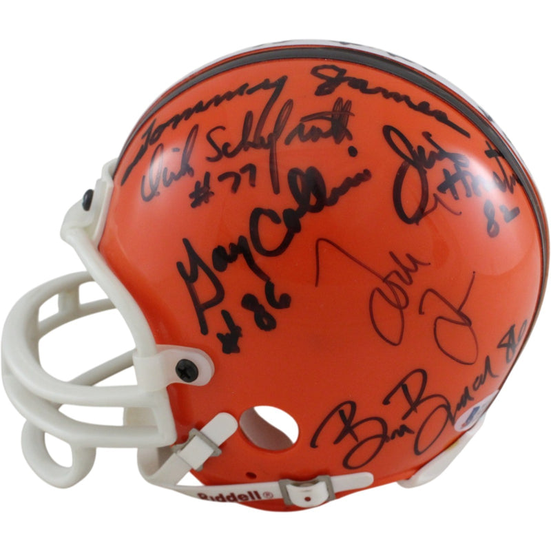 Cleveland Browns Legends Signed Mini Helmet (13 Signatures) BAS
