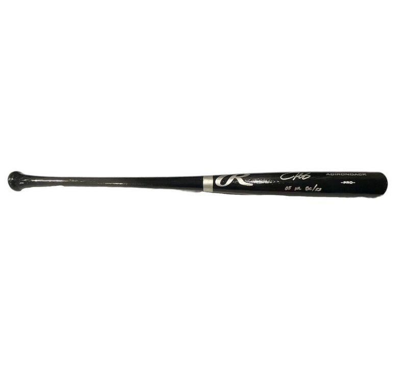 Derrek Lee Signed Rawlings Black Baseball Bat 2005 NL BC & SS Beckett