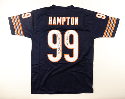 Dan Hampton Signed Chicago Bears Custom Jersey (HOF 2002) - JSA COA