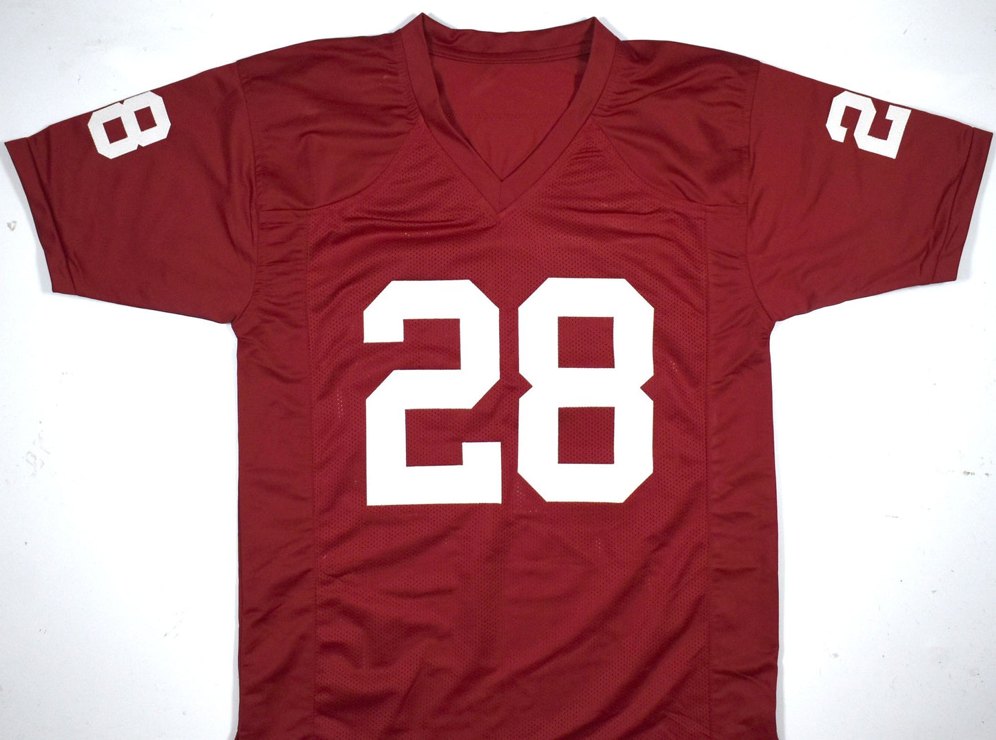 Adrian Peterson Signed Oklahoma Style Maroon Custom Jersey