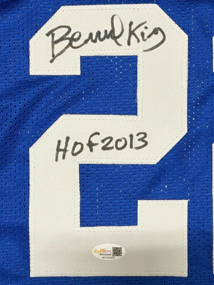 Bernard King Signed New Jersey Nets Custom Jersey HOF 2013 JSA