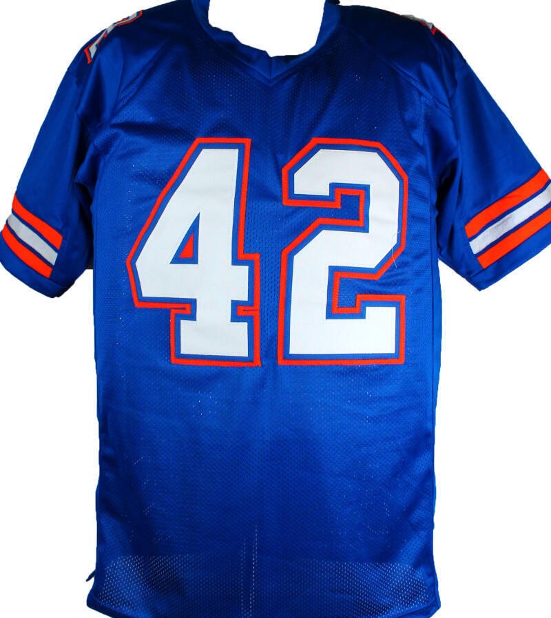 Jevon Kearse Signed Blue Custom Jersey Inscribed "96 Natl Champs"