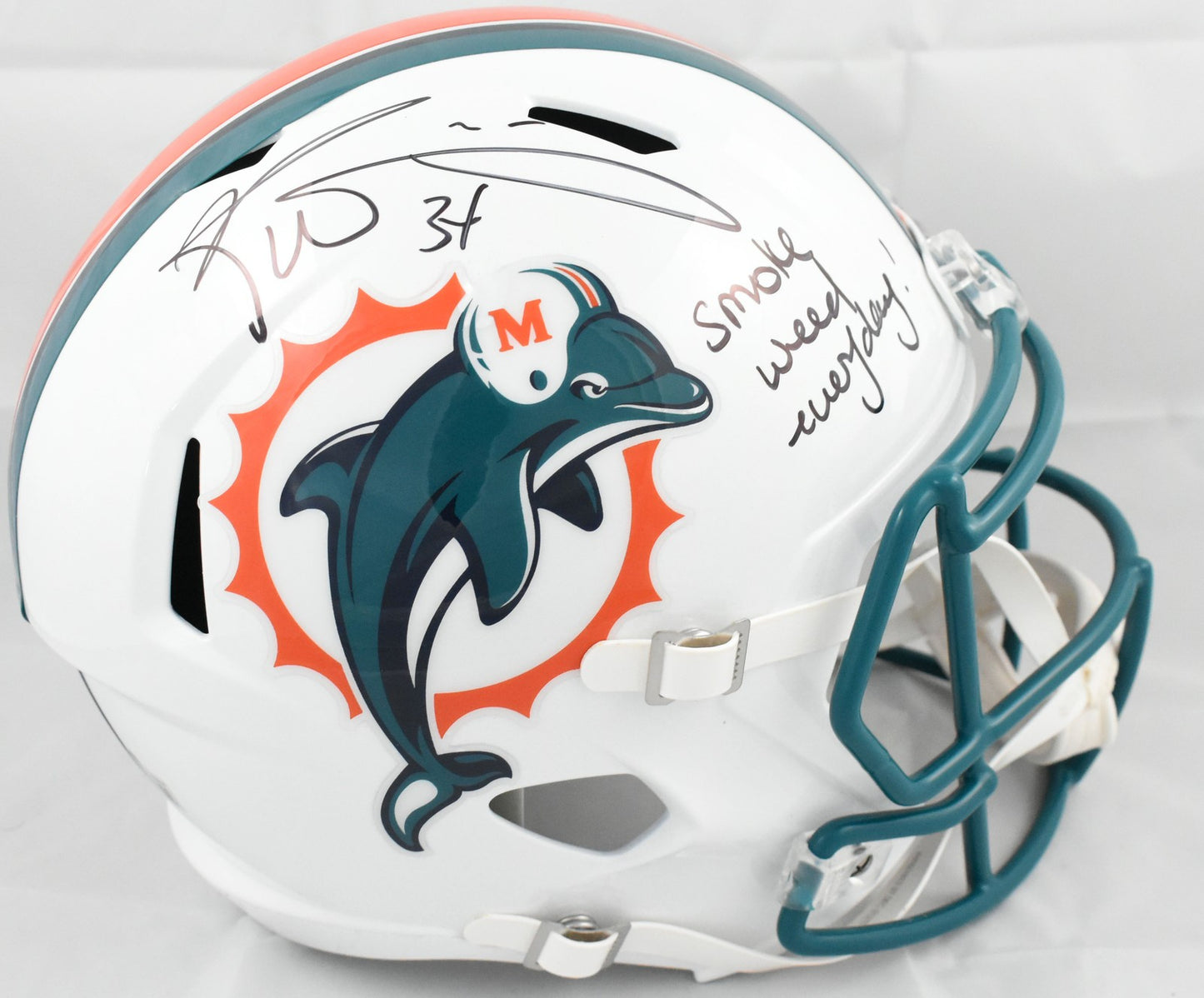 Ricky Williams Signed Miami Dolphins Full Size Speed Replica Helmet