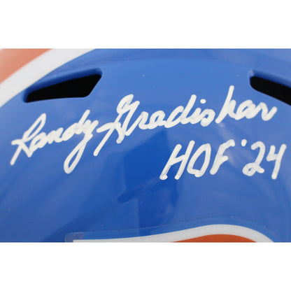 Randy Gradishar Denver Broncos Autographed Full Size Throwback Helmet