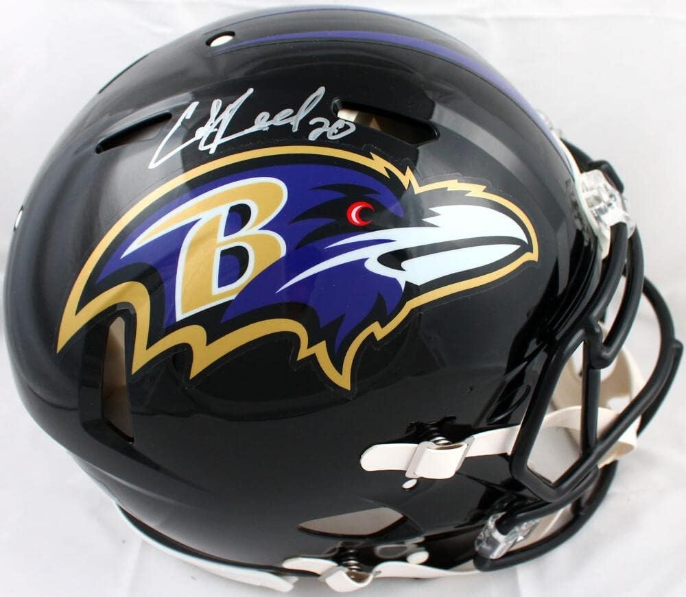 Ed Reed Signed Baltimore Ravens Full Size Speed Authentic Helmet