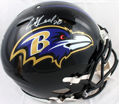 Ed Reed Signed Baltimore Ravens Full Size Speed Authentic Helmet