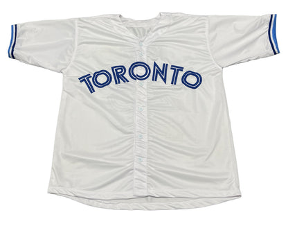 Devon White Autographed Toronto Blue Jays Custom Jersey (92-93 WSC) Beckett