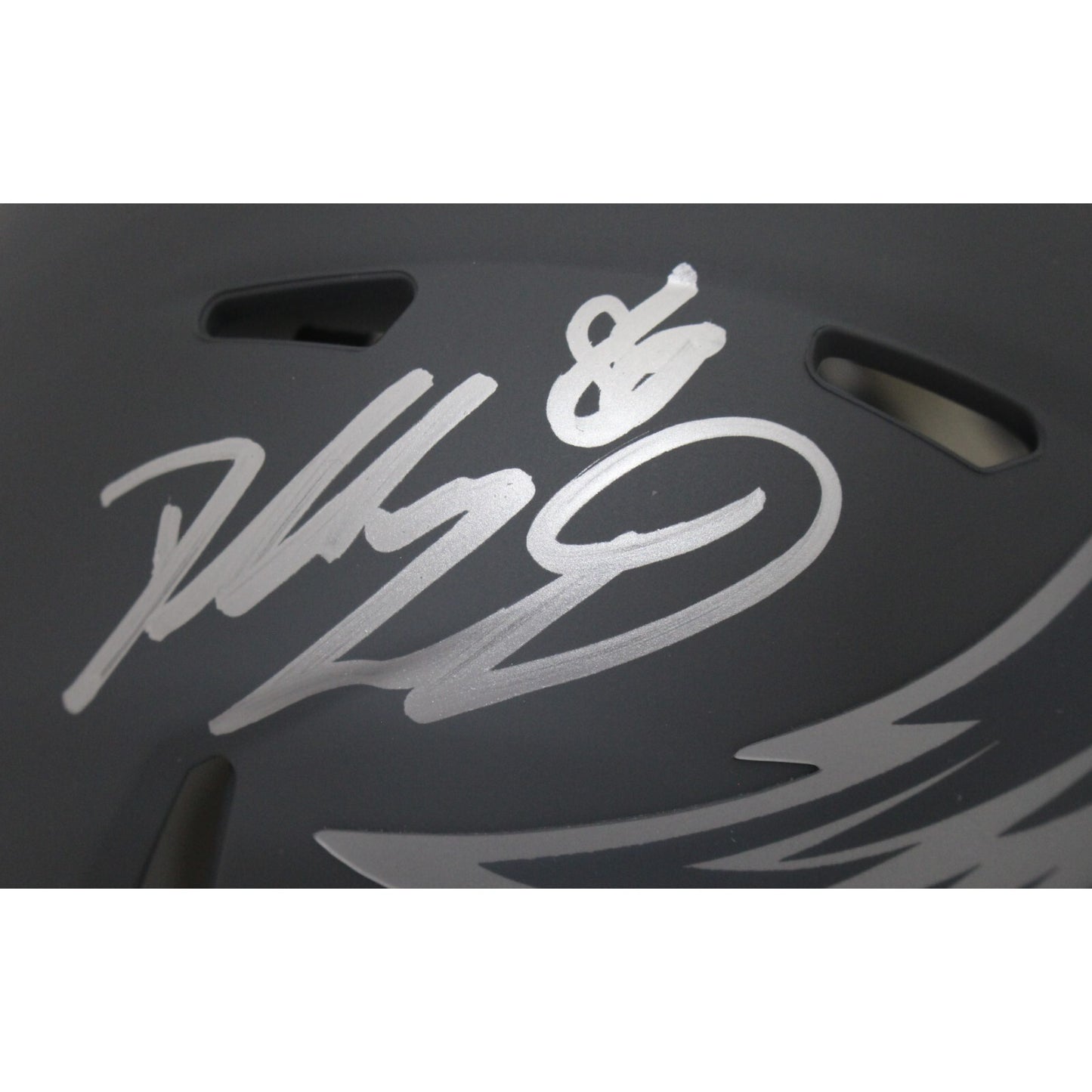 Dallas Goedert Signed Philadelphia Eagles Slate Mini Helmet