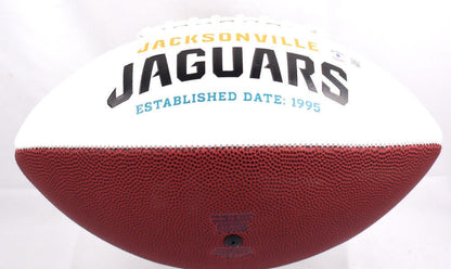Fred Taylor Signed Jacksonville Jaguars Logo Football
