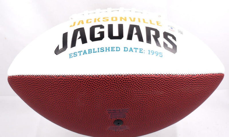 Fred Taylor Signed Jacksonville Jaguars Logo Football