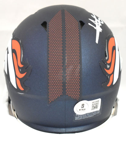 Wil Lutz Autographed Denver Broncos Speed Mini Helmet