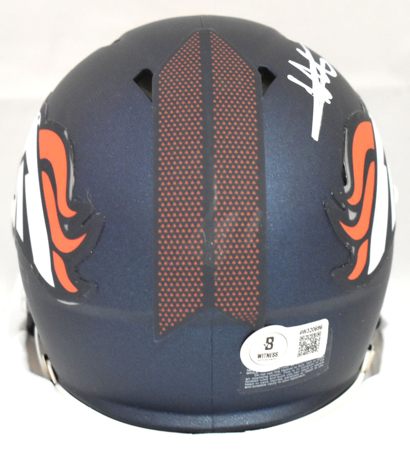 Wil Lutz Autographed Denver Broncos Speed Mini Helmet