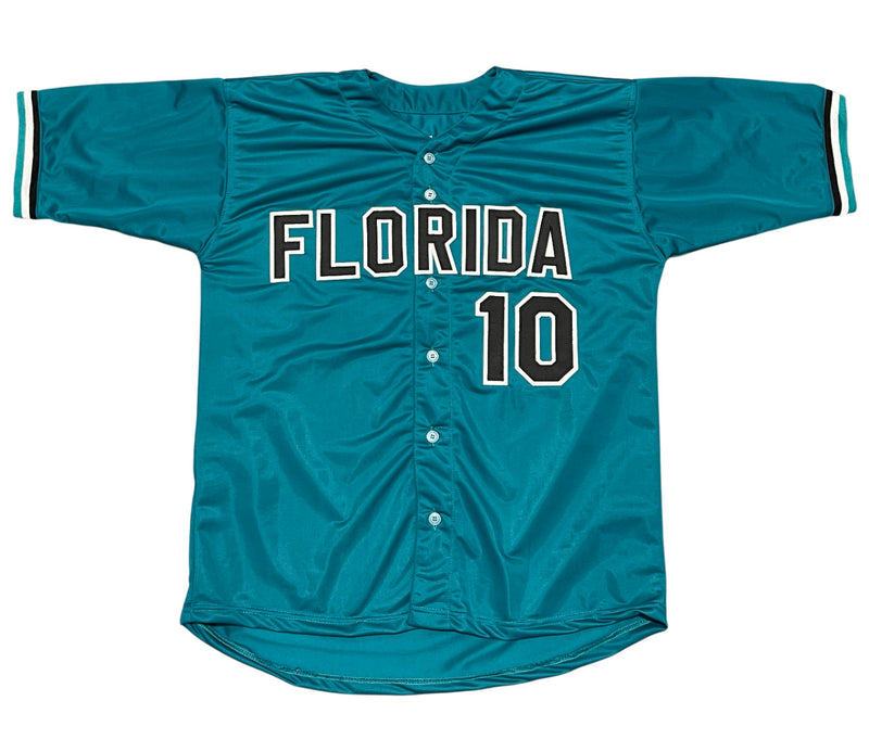 Gary Sheffield Florida Marlins Autographed Custom Jersey (97 WS Champs)