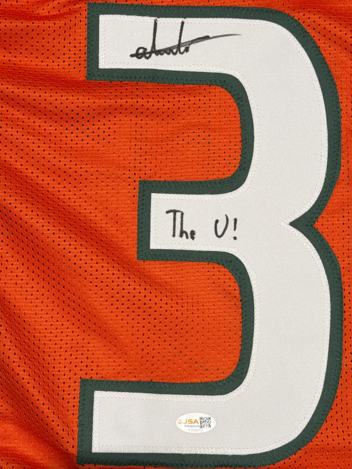 Andres Borregales Signed Miami Hurricanes Custom Jersey - The U!