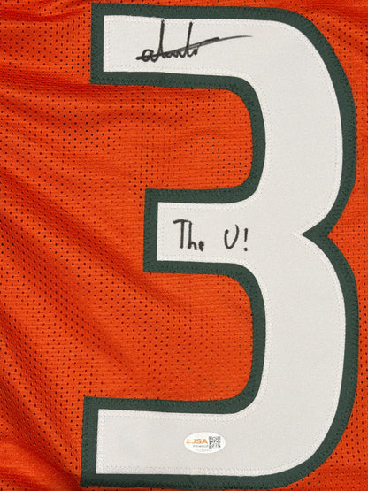 Andres Borregales Signed Miami Hurricanes Custom Jersey - The U!