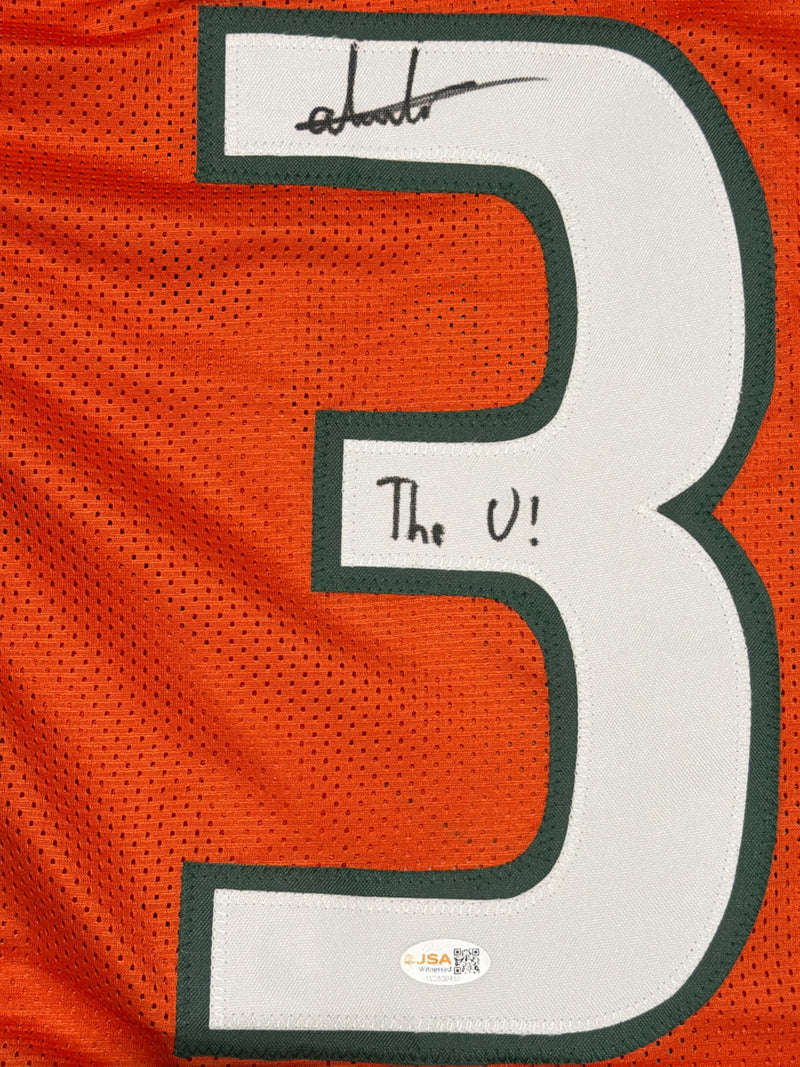 Andres Borregales Signed Miami Hurricanes Custom Jersey - The U!