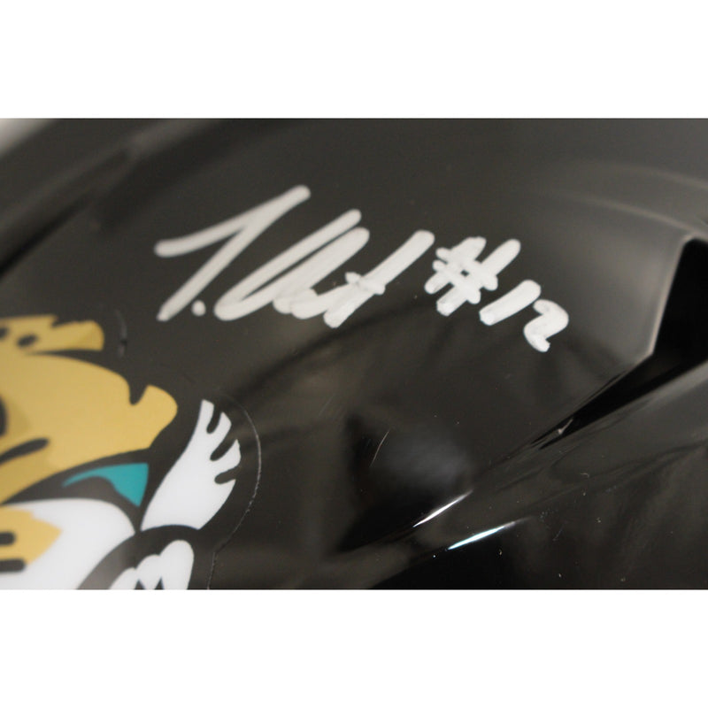 Travis Hunter Jacksonville Jaguars Signed Mid-Size Midi Helmet