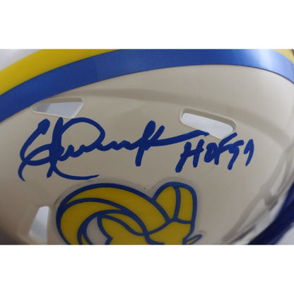 Eric Dickerson Signed Los Angeles Rams Retro Mini Helmet