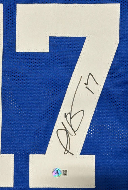 Plaxico Burress New York Giants Signed Custom Football Jersey (BAS COA)