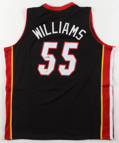 Jason Williams Autographed Miami Heat Black Custom Jersey