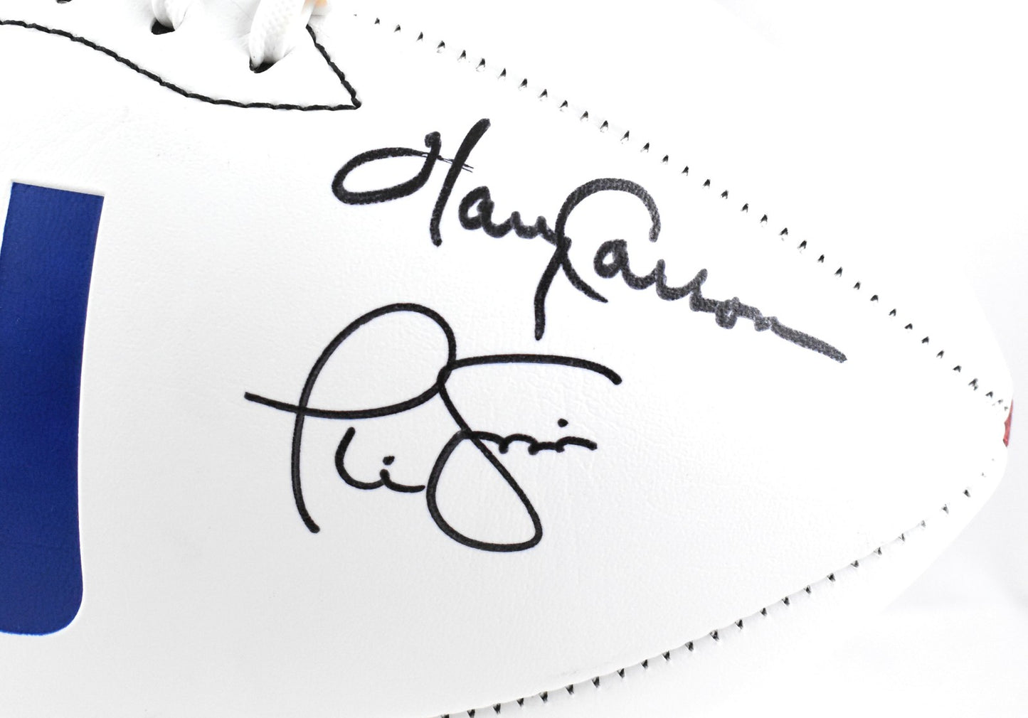 Lawrence Taylor, Phil Simms & Harry Carson Signed New York Giants Football