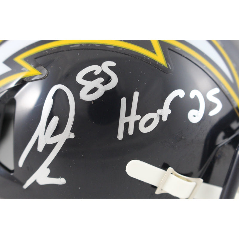 Antonio Gates San Diego Chargers Autographed Throwback Mini Helmet w/ HOF