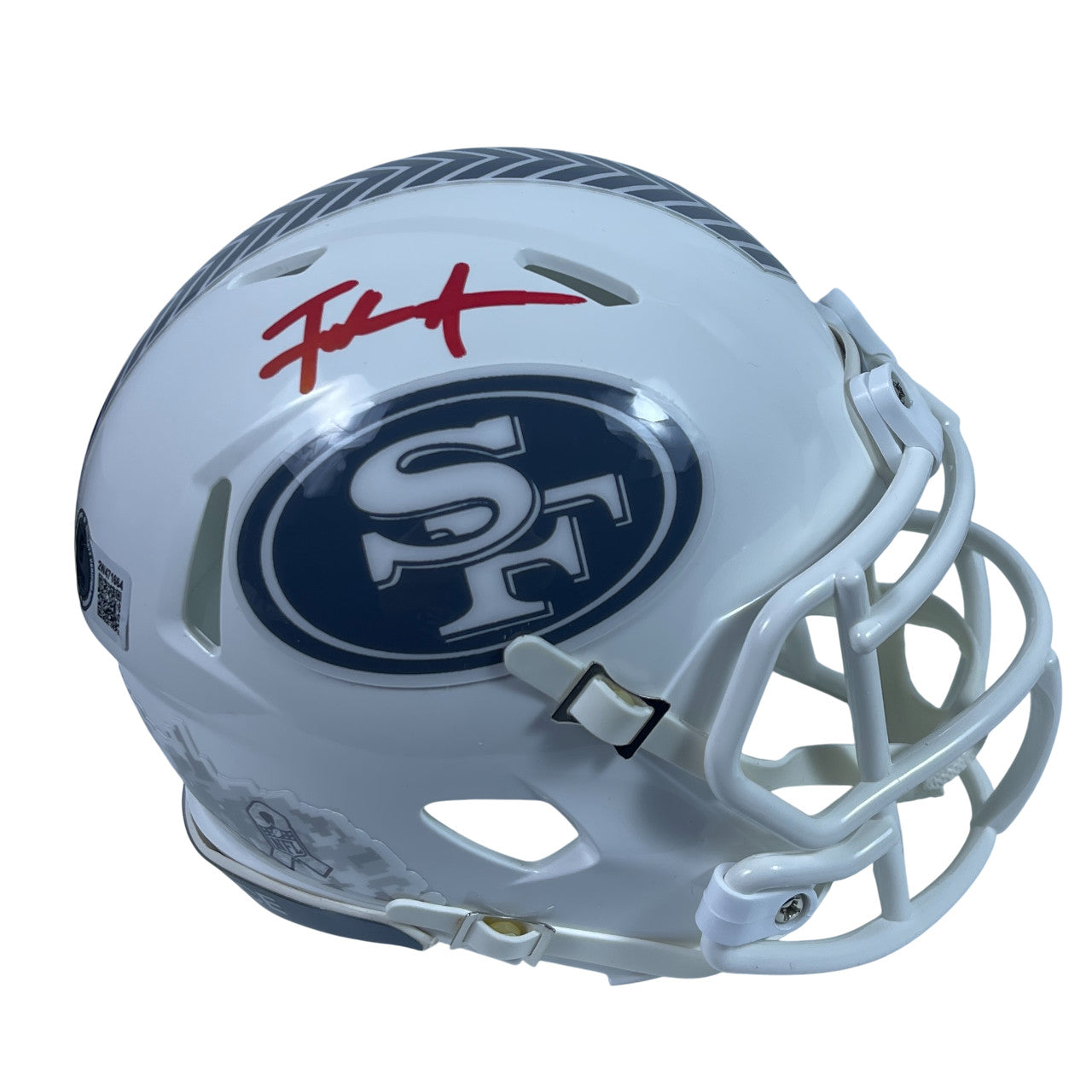 Frank Gore San Francisco 49ers Signed Salute to Service Mini Helmet