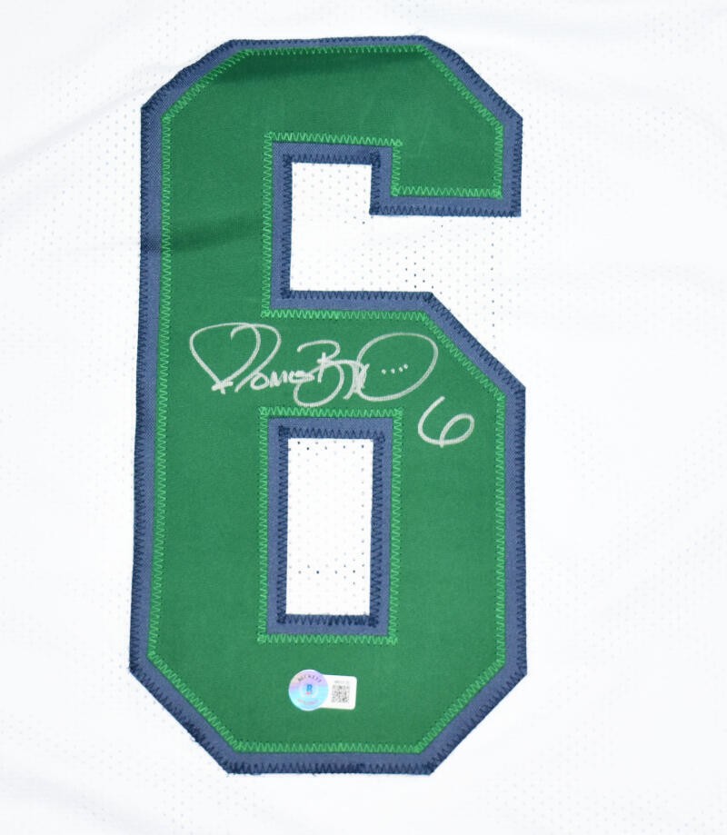 Jerome Bettis Autographed White Custom College Style Jersey