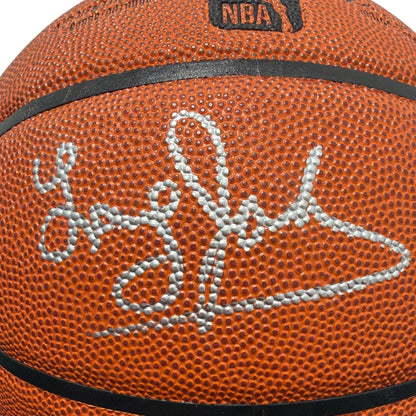 Marcus Camby, Latrell Sprewell & Larry Johnson Signed Wilson Basketball