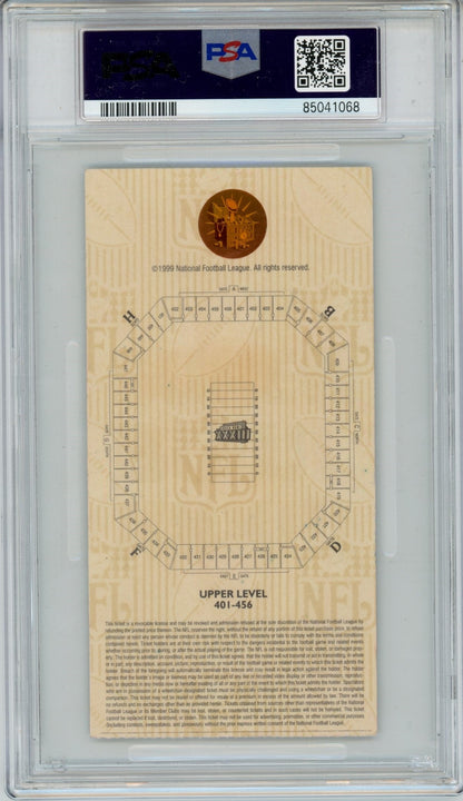 John Elway Signed Denver Broncos Super Bowl XXXIII Ticket Stub PSA Inscribed
