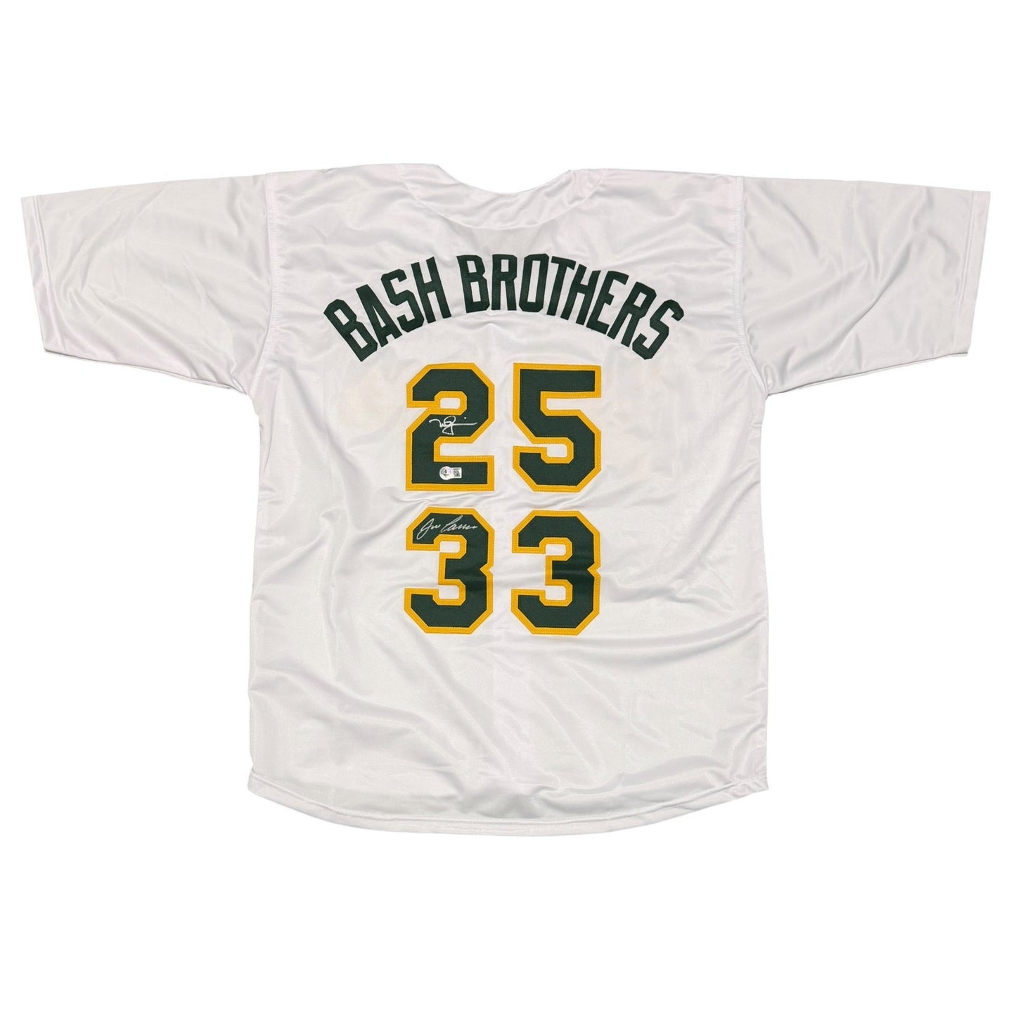 Jose Canseco & Mark McGwire Signed Oakland Bash Brothers Custom Jersey