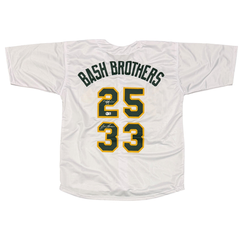 Jose Canseco & Mark McGwire Signed Oakland Bash Brothers Custom Jersey