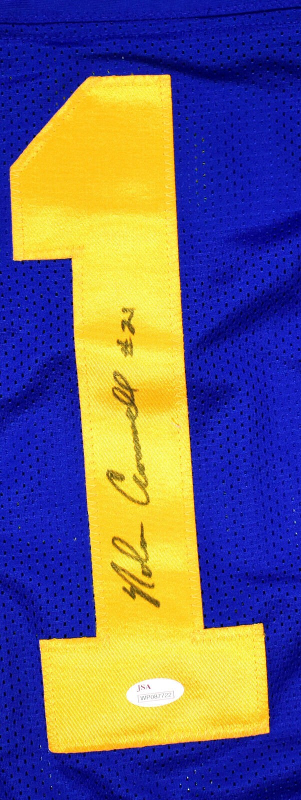 Nolan Cromwell Signed Blue Custom Football Jersey