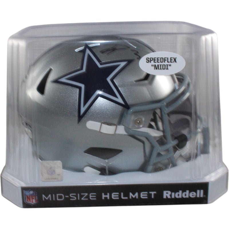 George Pickens Autographed Dallas Cowboys Mid-Size Midi Helmet (JSA)