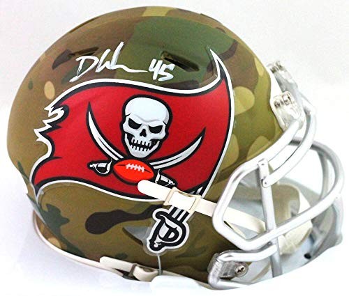 Devin White Signed Tampa Bay Buccaneers Camo Speed Mini Helmet