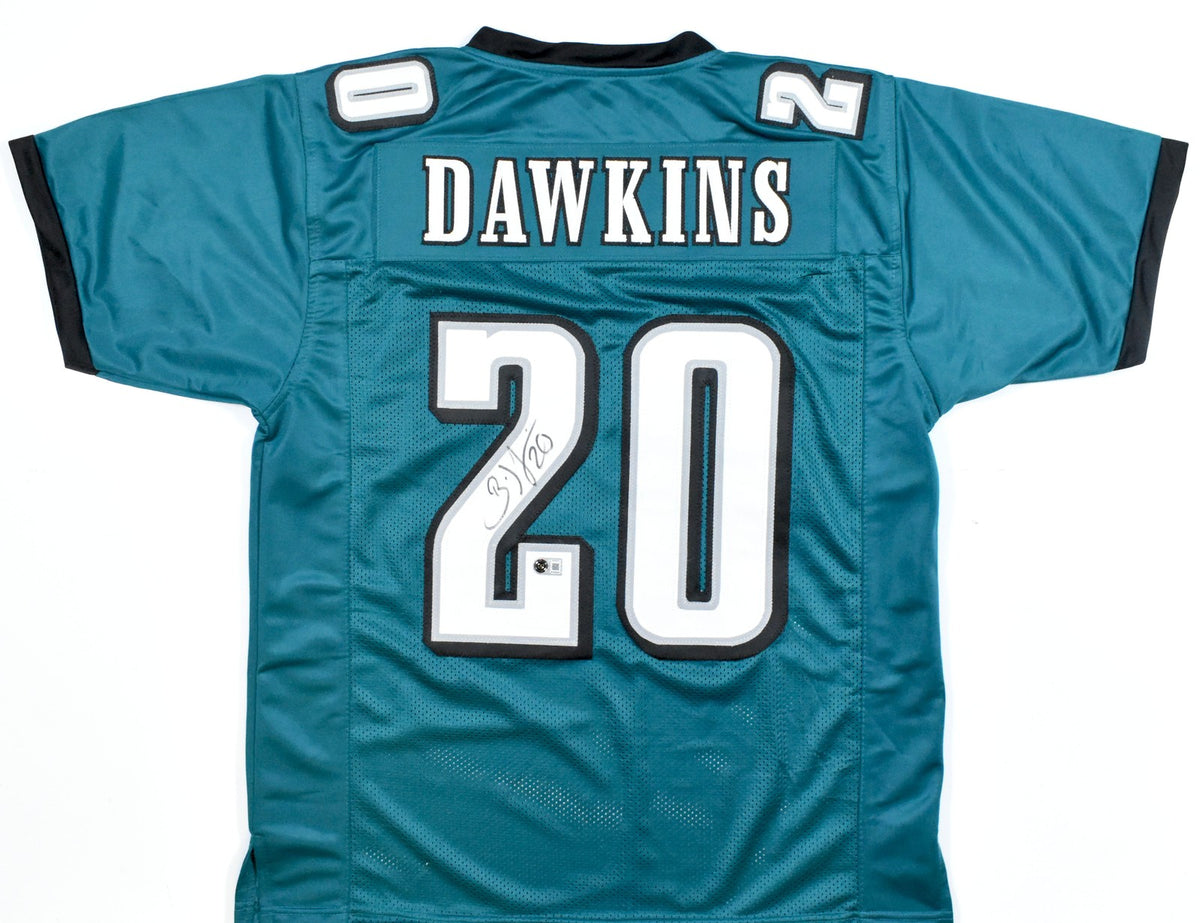 Brian Dawkins Autographed Philadelphia Eagles Custom Green Jersey