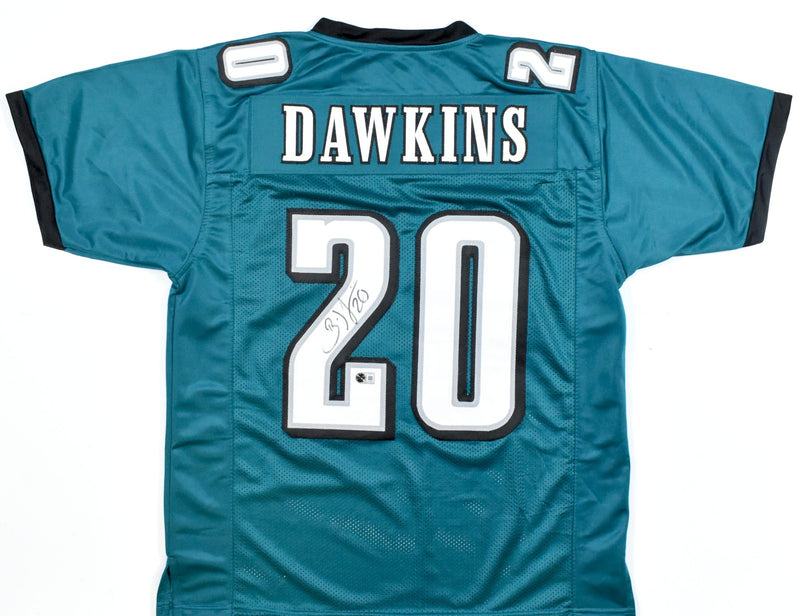 Brian Dawkins Autographed Philadelphia Eagles Custom Green Jersey