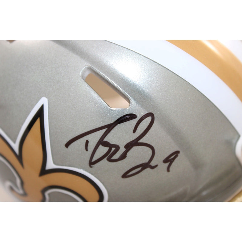 Drew Brees Signed New Orleans Saints Flash Edition Mini Helmet