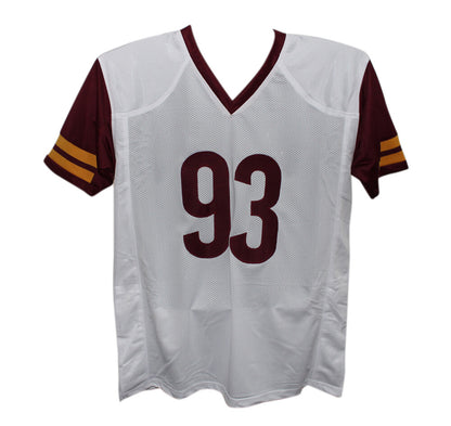 Jonathan Allen Washington Commanders Autographed White Custom Jersey