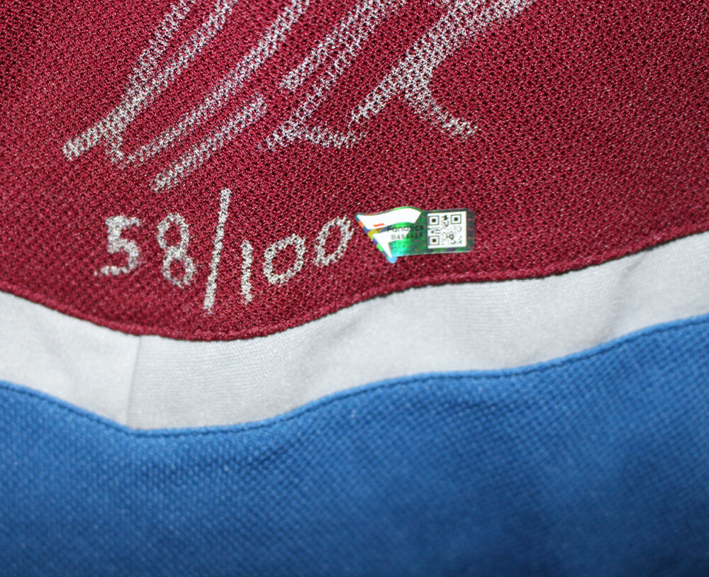 Colorado Avalanche Team Multi-Signed Burgundy Adidas Authentic Hockey Jersey