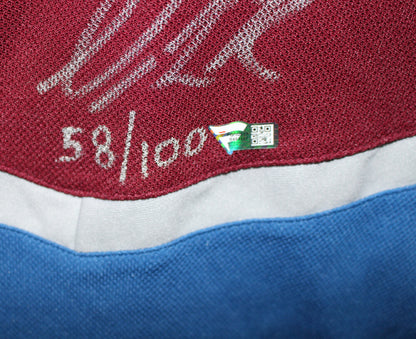 Colorado Avalanche Team Multi-Signed Burgundy Adidas Authentic Hockey Jersey