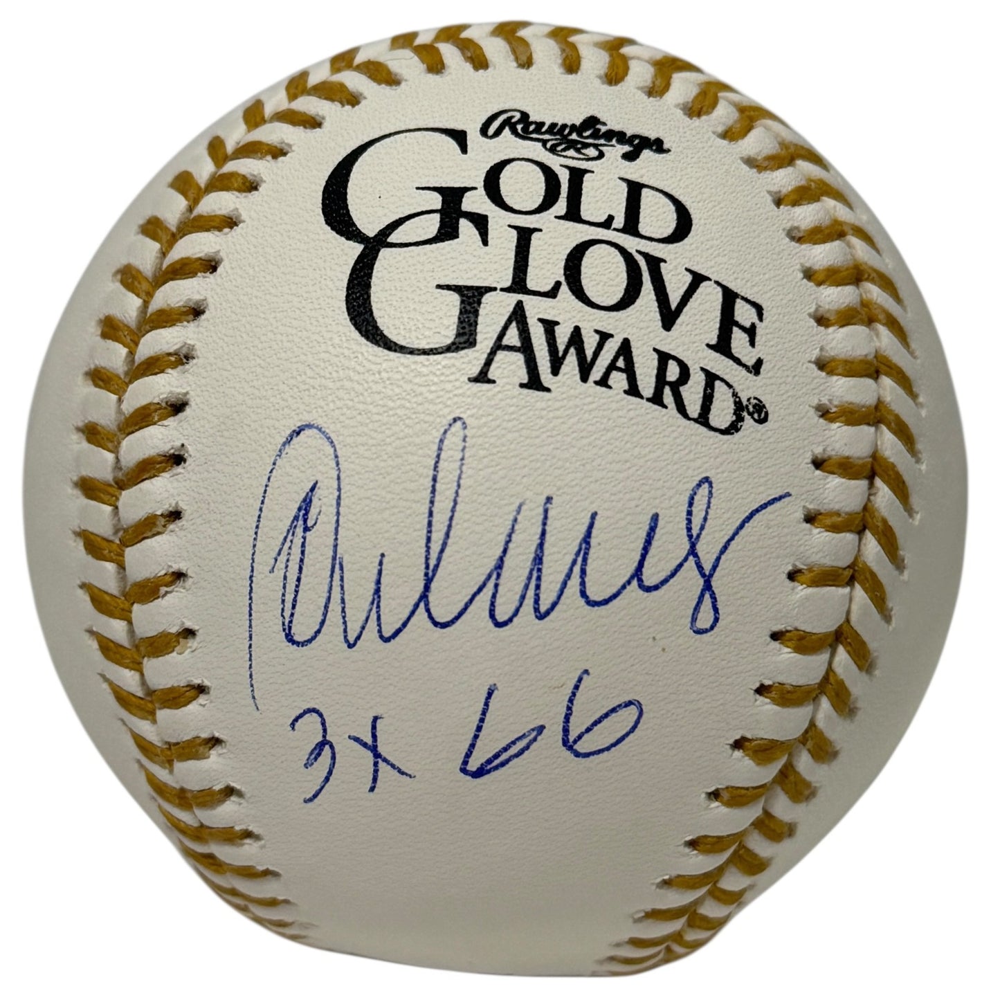 Rey Ordonez Signed Gold Glove Baseball with 3x GG Inscription JSA COA