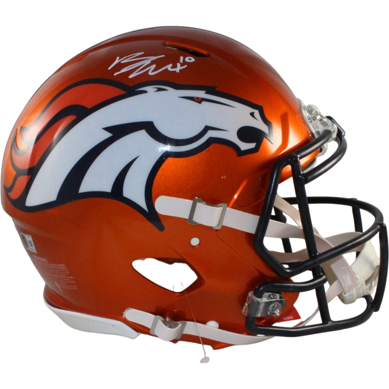 Bo Nix Autographed Denver Broncos Full Size Authentic Flash Helmet