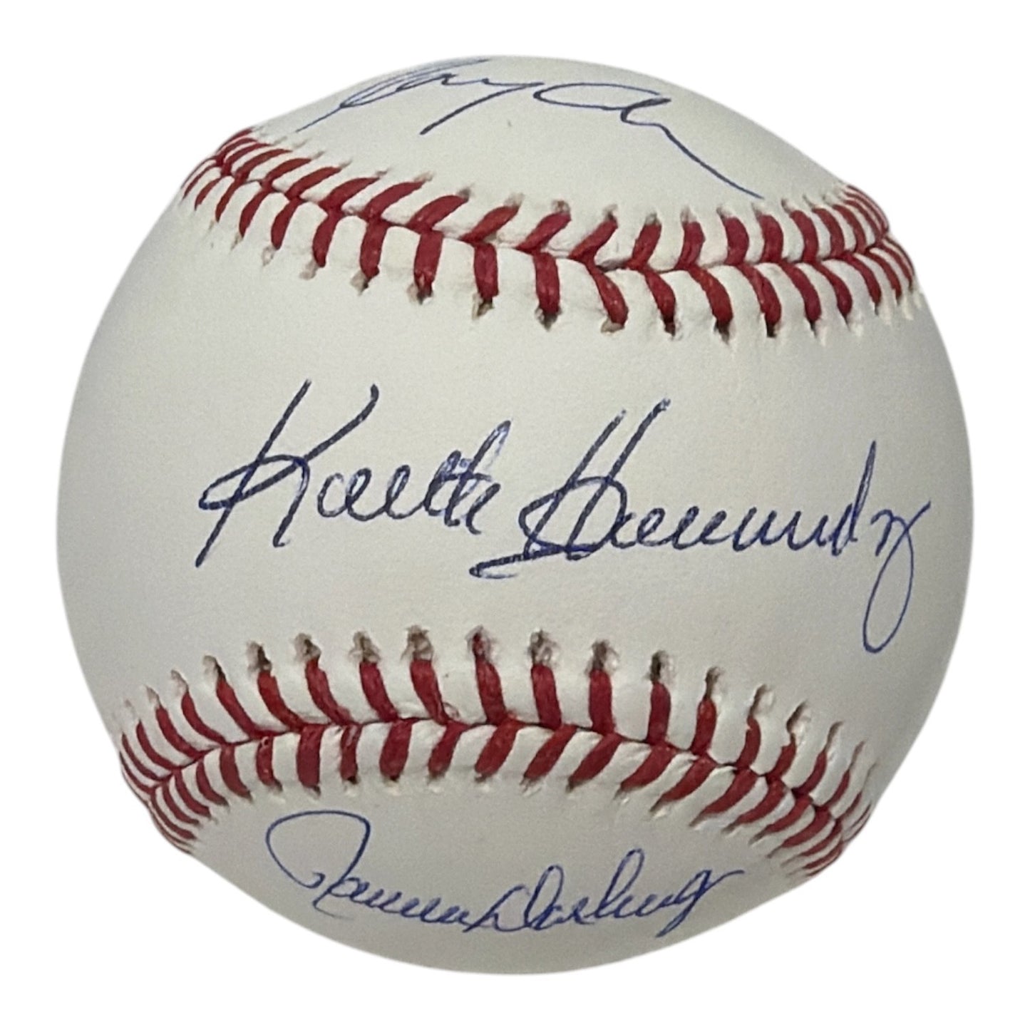 Gary Cohen, Keith Hernandez & Ron Darling Signed New York Mets ROMLB Baseball