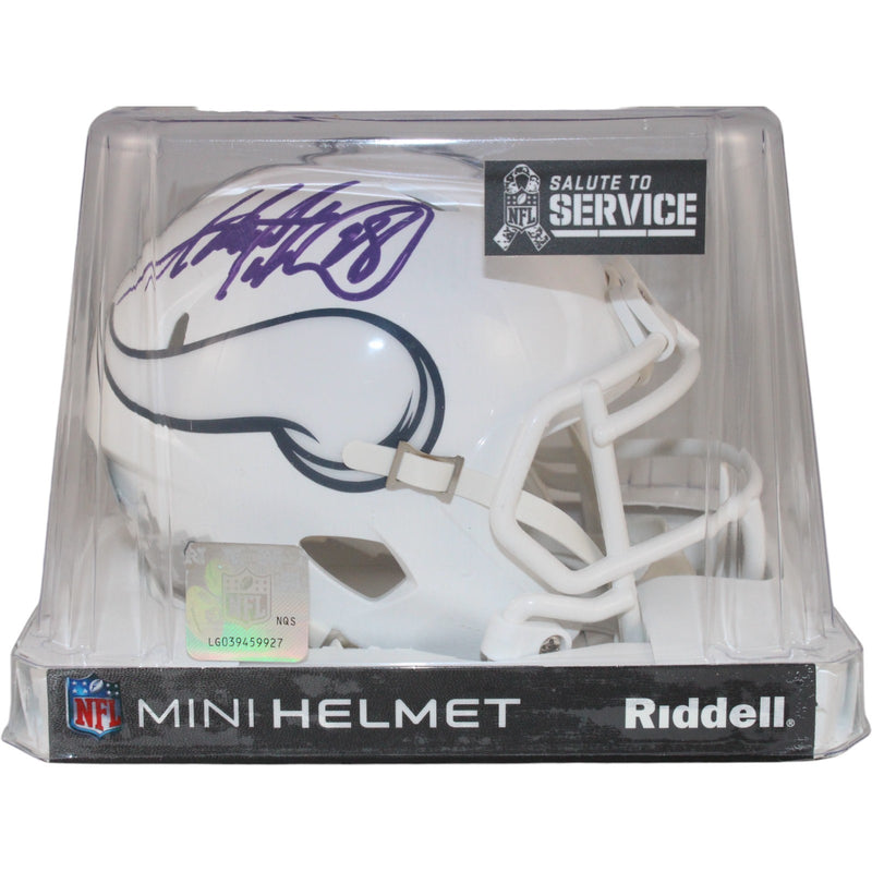 Adrian Peterson Minnesota Vikings 2024 Salute to Service Mini Helmet