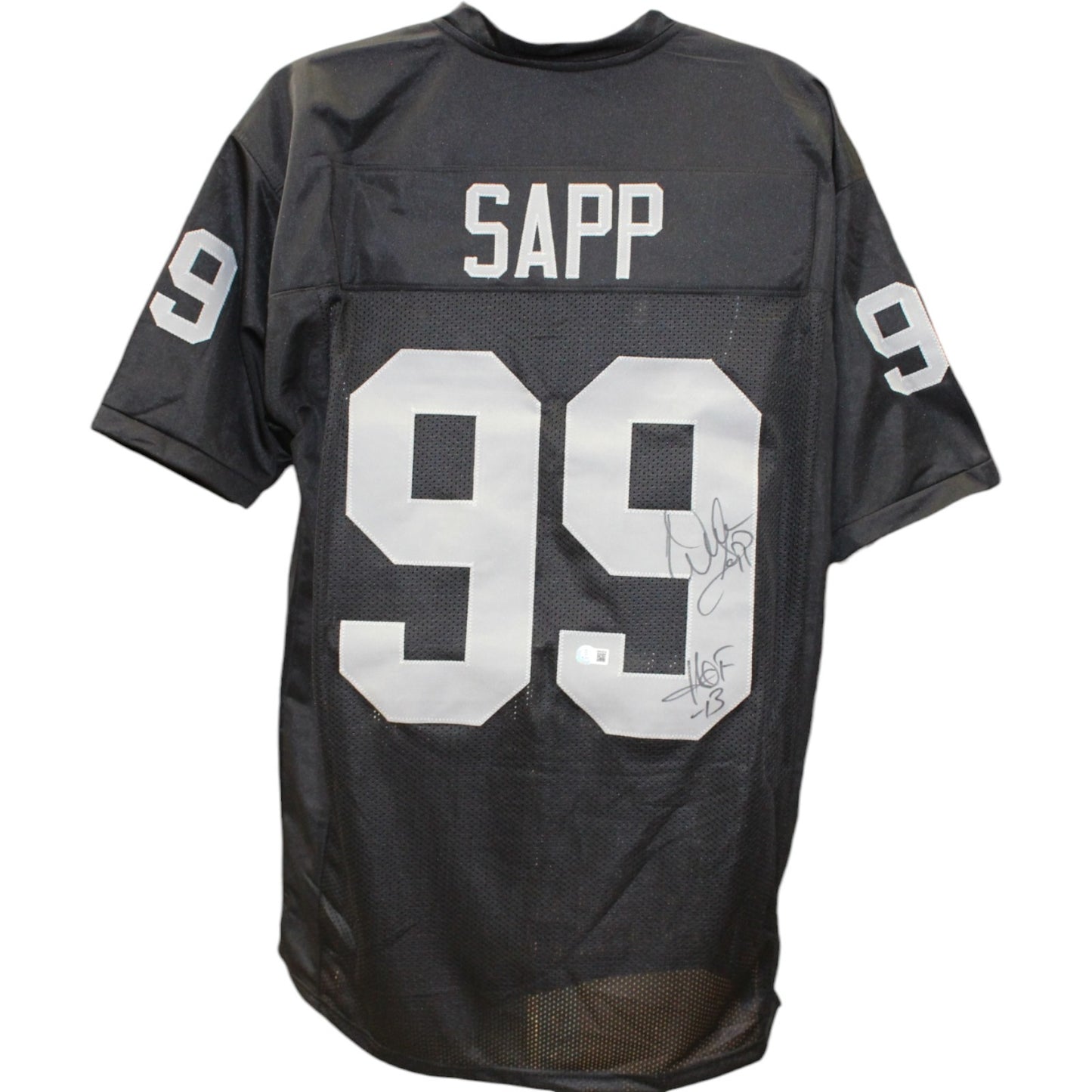 Warren Sapp Autographed Pro Style Black Jersey