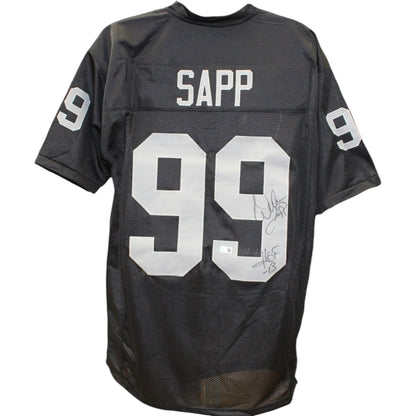 Warren Sapp Autographed Pro Style Black Jersey