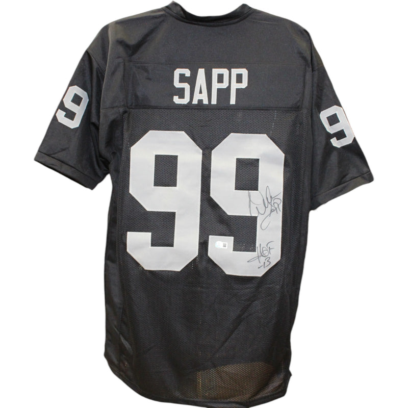 Warren Sapp Autographed Pro Style Black Jersey