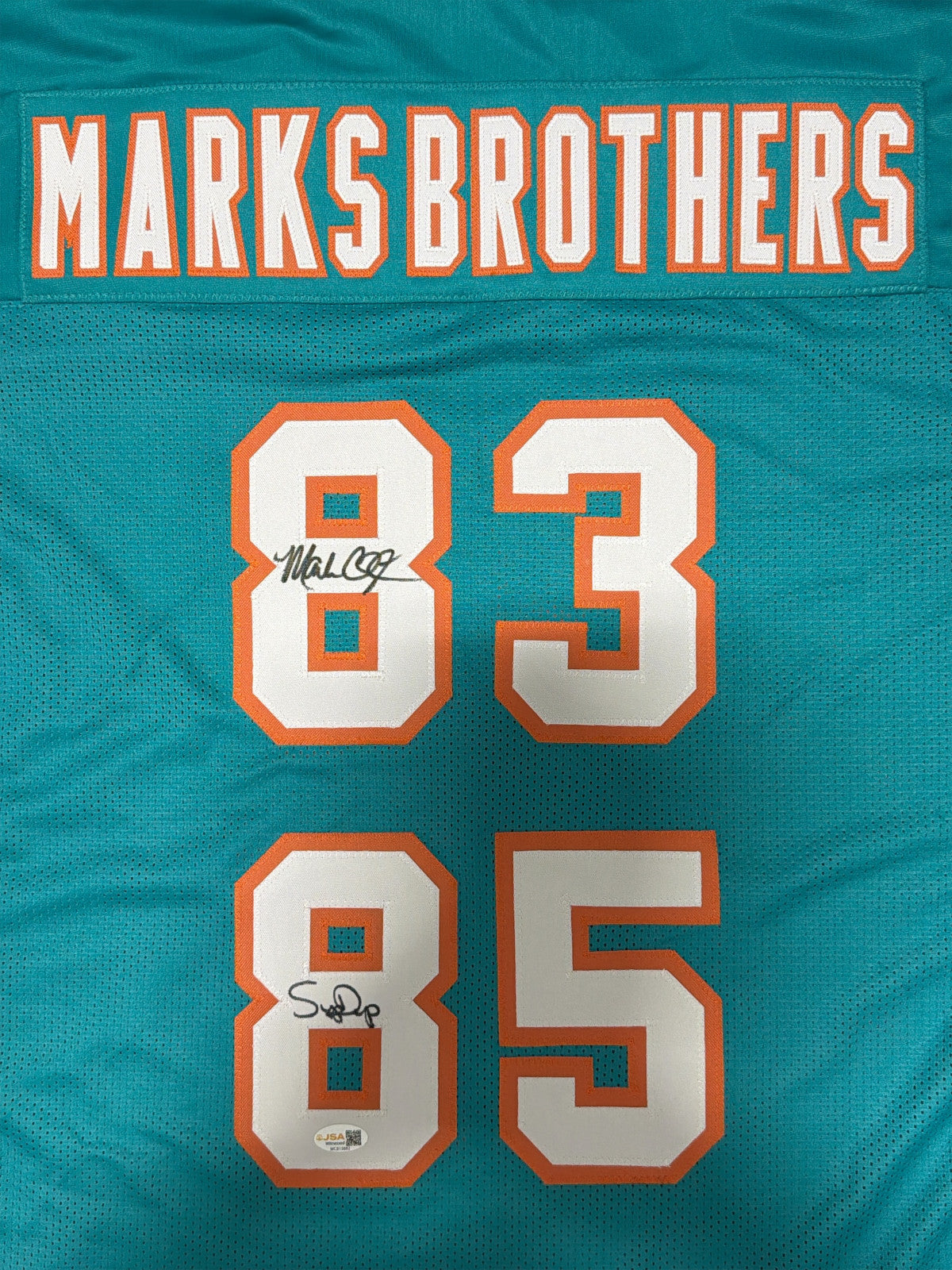 Mark Clayton & Mark Duper Signed Miami Dolphins Custom Jersey